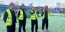 【九游会平台科技】领导深入施工现场视察指导工作